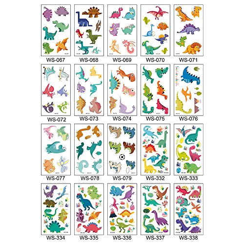 MAYCREATE 20 sheet Tatto Sticker for Kids,Kids Waterproof Temporary Tattoos for Birthday Parties,Group Activities,Cute Cartoon Dinosaur Tatto Sticker For Women MAYCREATE 20 sheet Tatto Sticker for Kids,Kids Waterproof Temporary Tattoos for Birthday Parties,Group Activities,Cute Cartoon Dinosaur Tatto Sticker For Women